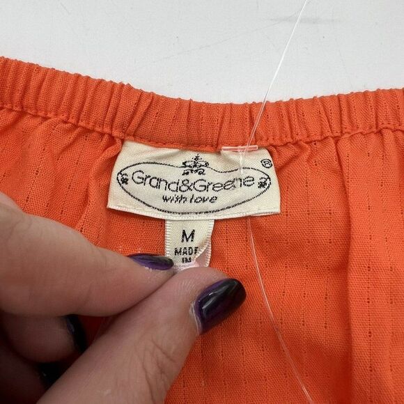 Grand & Greene Orange Tank Size M NWT - Picture 3 of 5